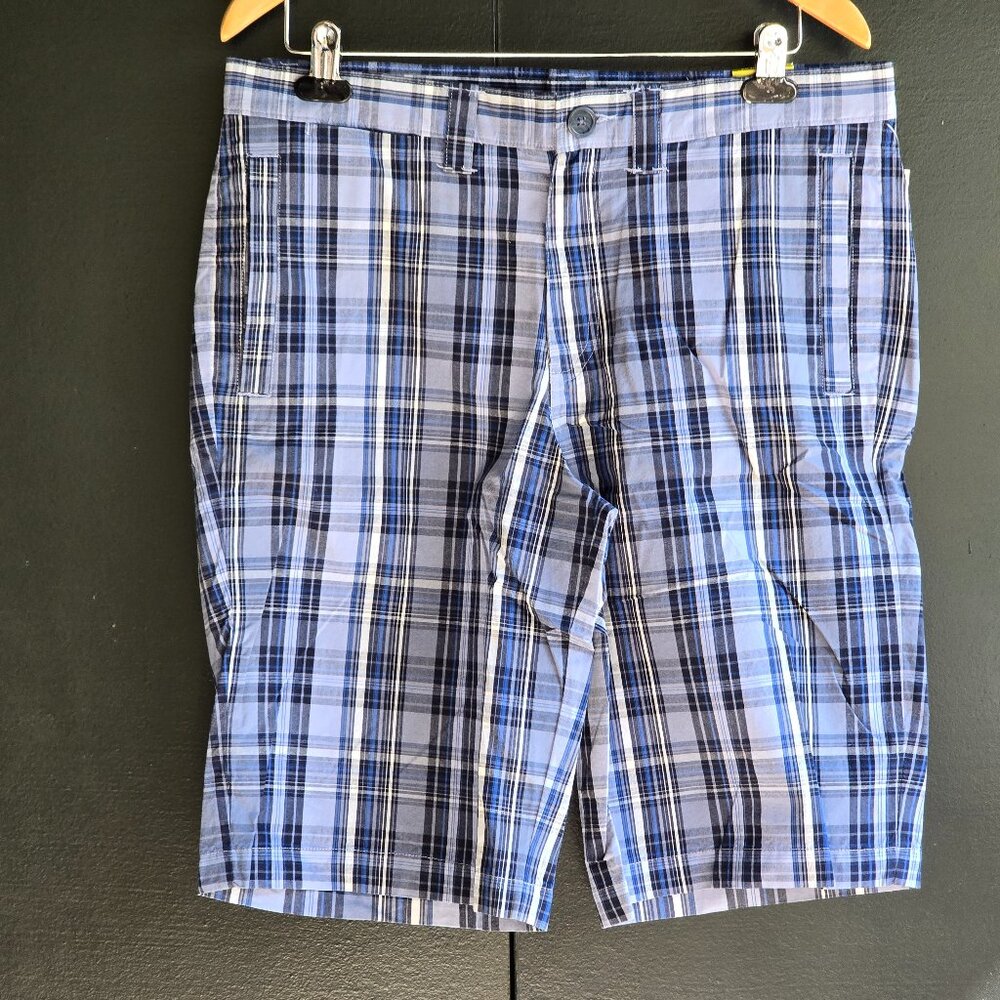 PENGUIN By Munsingwear Shorts Mens 32 Blue Plaid Wittfield Heritage Fit NWT $79
